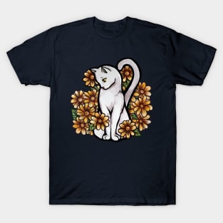 white cat T-Shirt